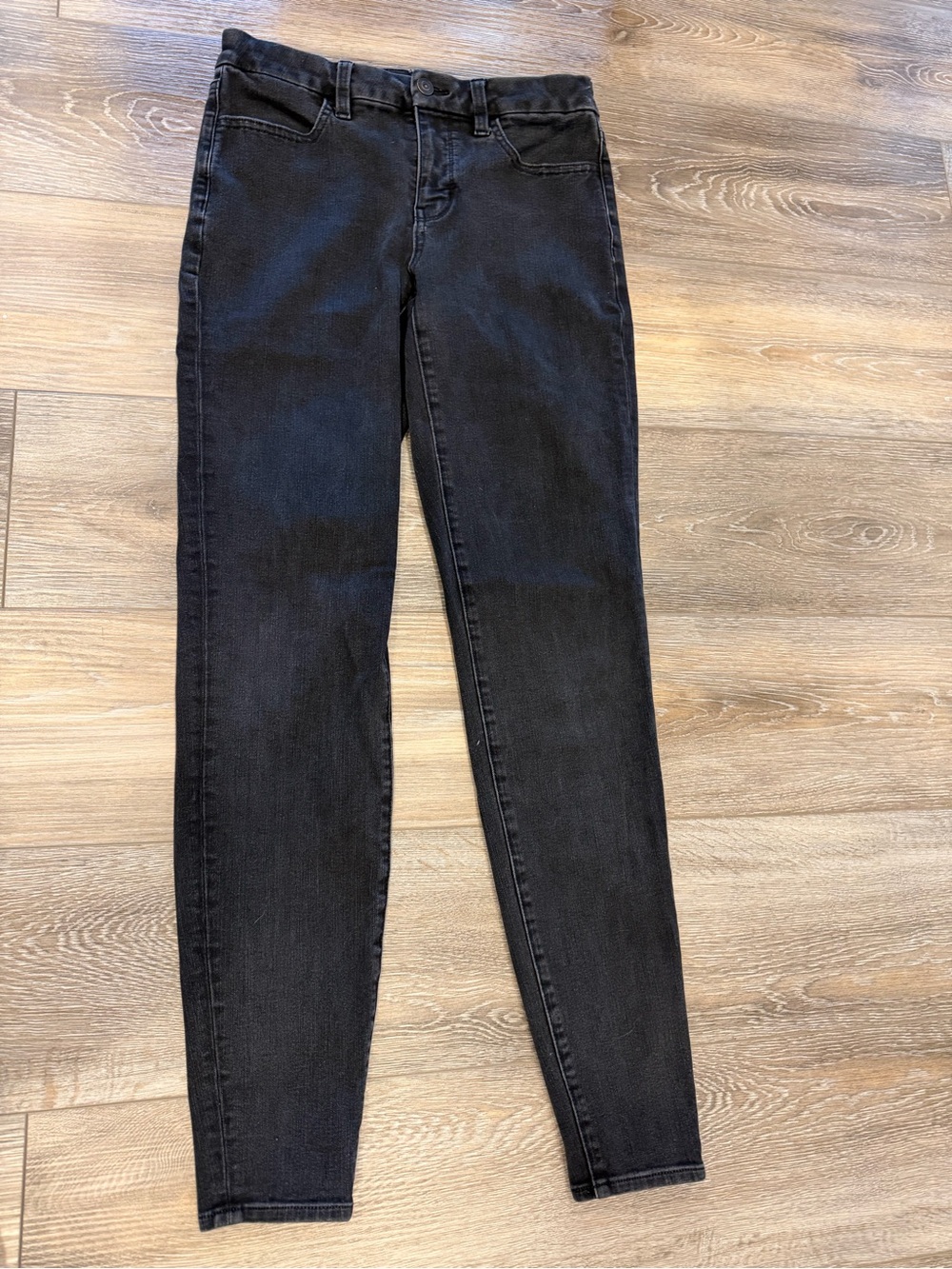 American Eagle Dream Stretch Black Skinny Jeans Size 6 X-Long